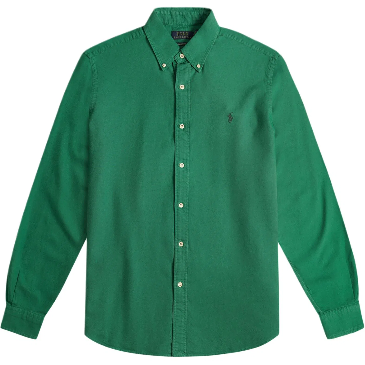 Мужская рубашка с отложным воротником, прямого кроя, Green, Polo Ralph Lauren, Green