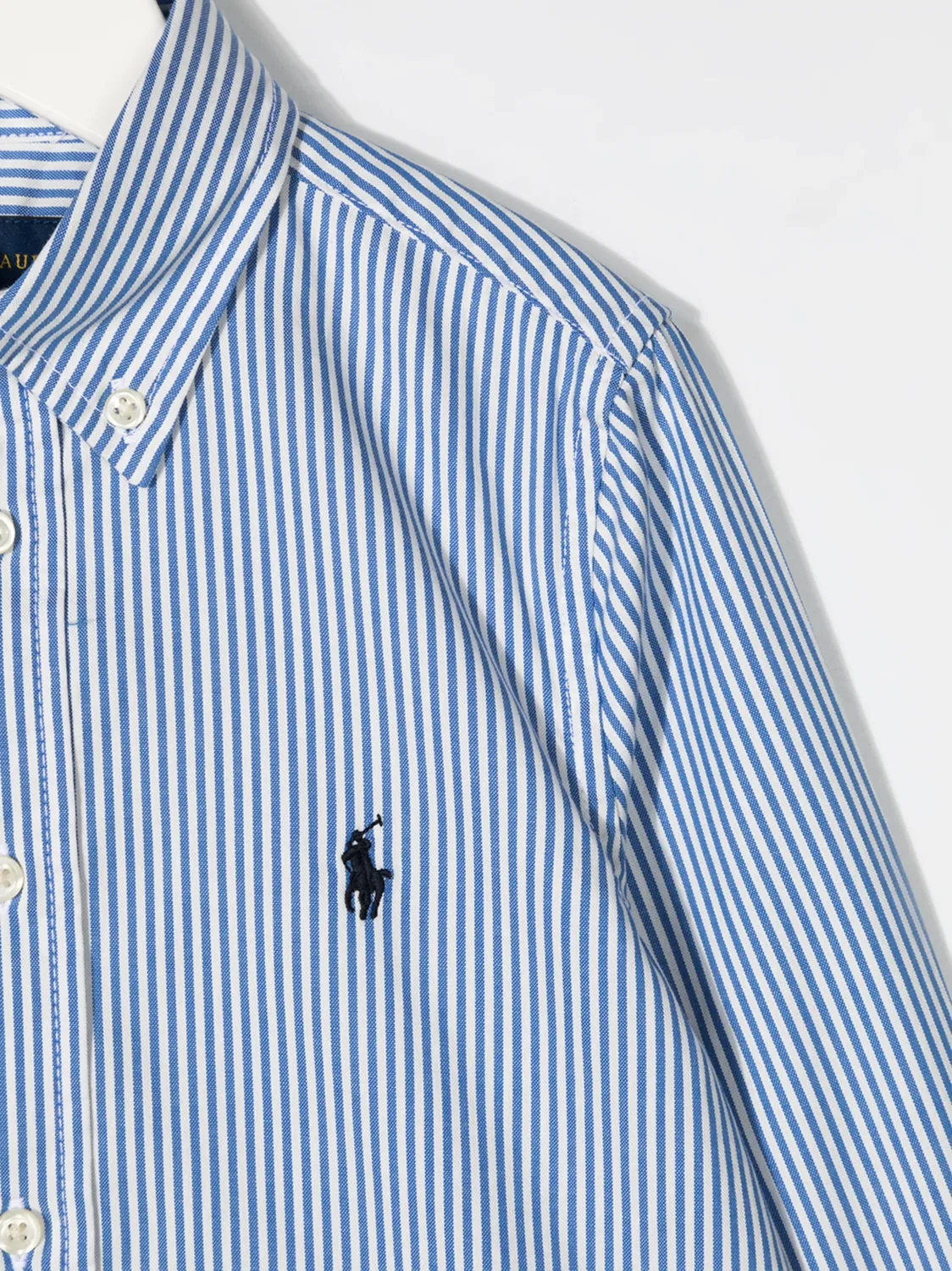 Polo Ralph Lauren Рубашка хлопковая синяя — фото 3