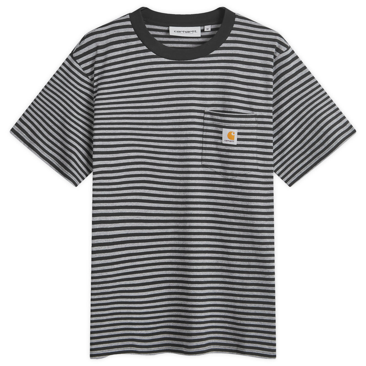 

Футболка Carhartt Wip Verner Stripe Pocket, черный/серый