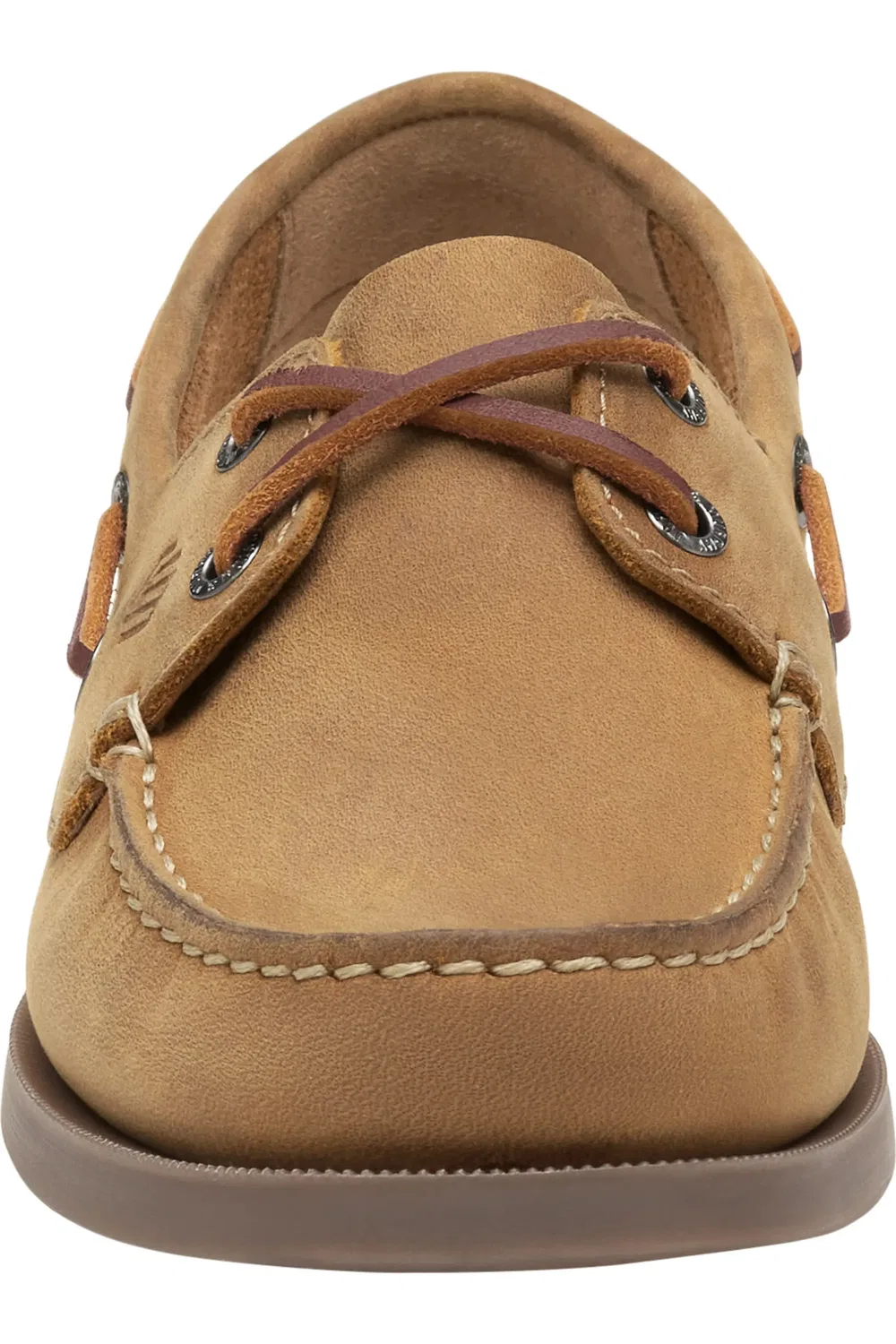 Детские туфли лоферы на шнуровке Zeke Johnston & Murphy, Tan Oiled Leather — фото 3