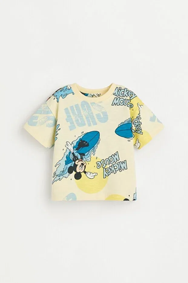 Детский комплект футболки и шорт с принтом Mickey Mouse Disney Lefties, Vanilia — фото 2