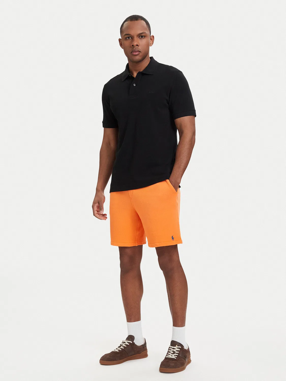 Мужские спортивные шорты стандартного кроя Polo Ralph Lauren, оранжевый — фото 2