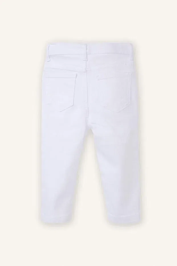 Детские джинсовые брюки для девочек Regular Leg Defacto, White-Wt34 — фото 3