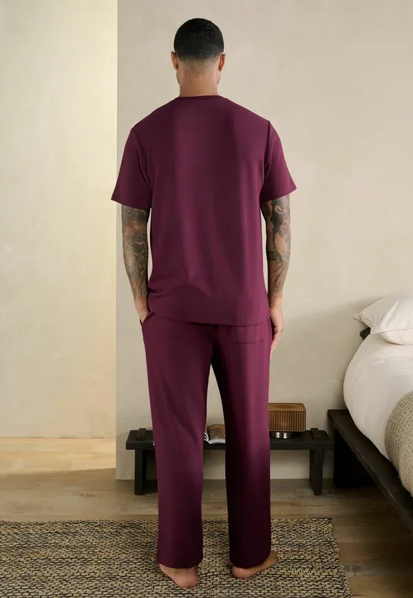 Комплект пижамный из модала и полиэстера Regular fit - short sleeve set Next Plum Purple, фиолетовый — фото 3