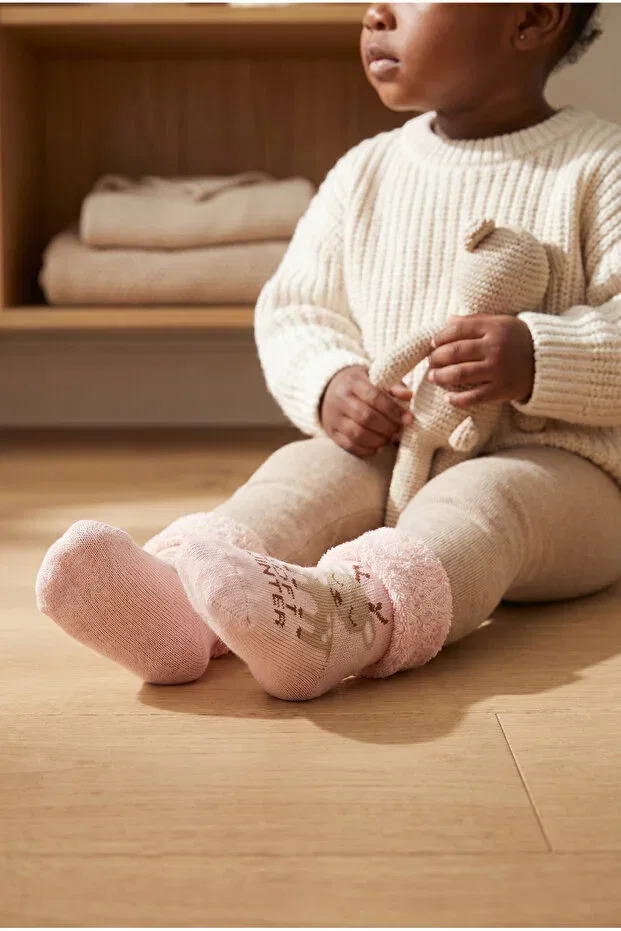 Детские носки с животными принтом Bony Socks, Pink