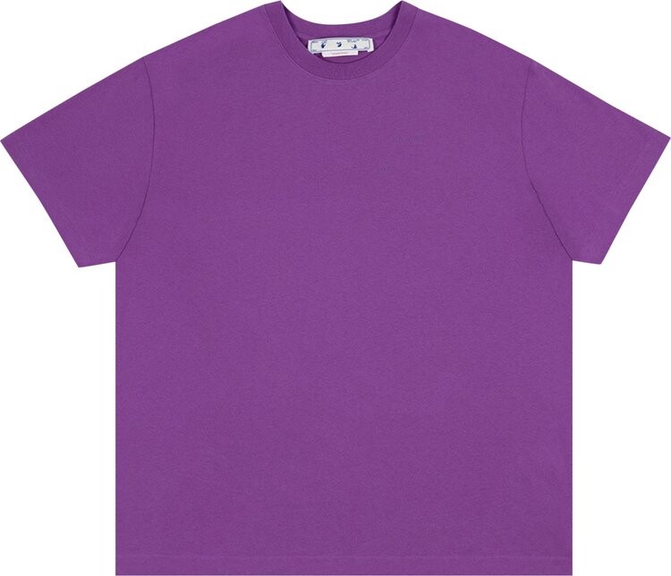

Футболка Off-White Diag Tab Over Short-Sleeve Tee 'Orchid', фиолетовый
