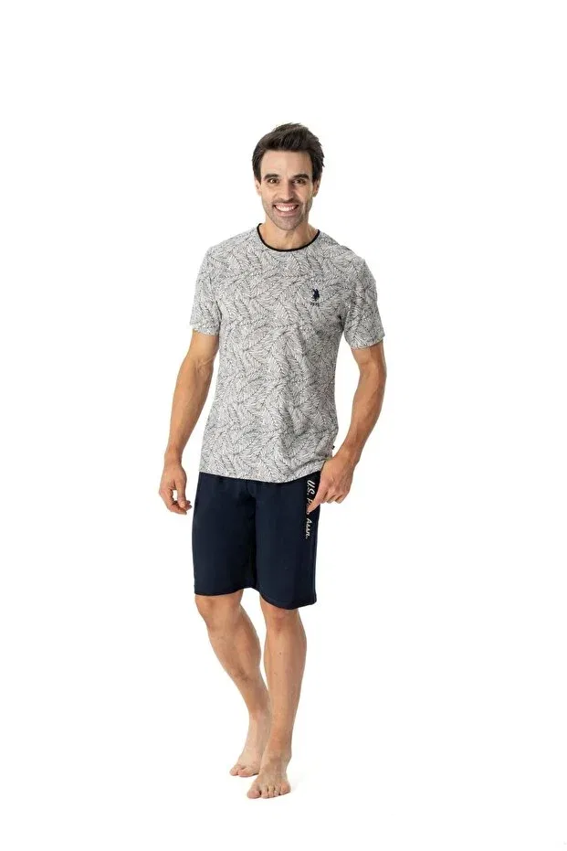 Мужской комплект футболки и шорт с коротким рукавом U.S. Polo Assn., Navy Blue — фото 2