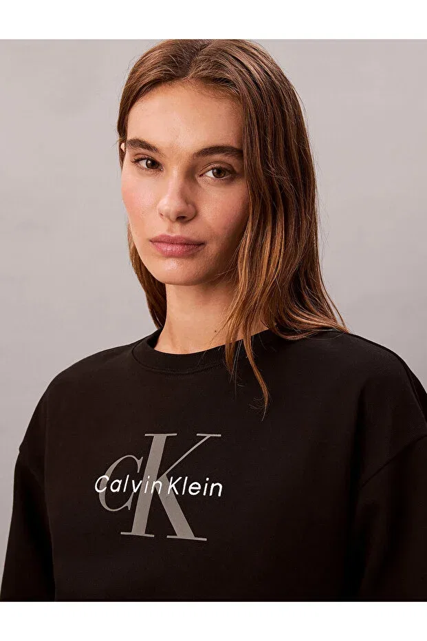 Женские свитшот с длинным рукавом Calvin Klein, Black — фото 4