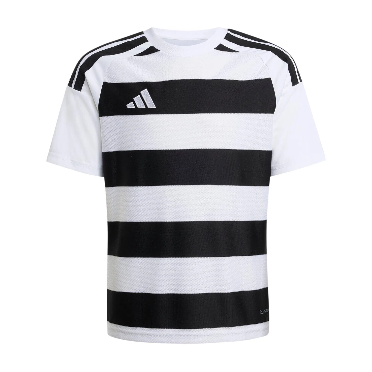 Детская футболка с длинным рукавом Hooped 26 Jersey Y Adidas, Weiss Schwarz