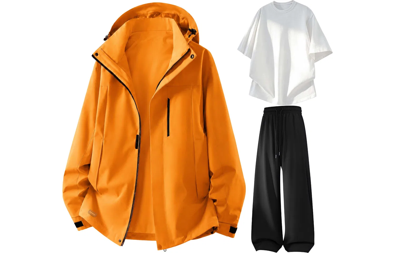 Спортивный комплект для девочек с капюшоном Millet Yellow+White+Black WARRIOR