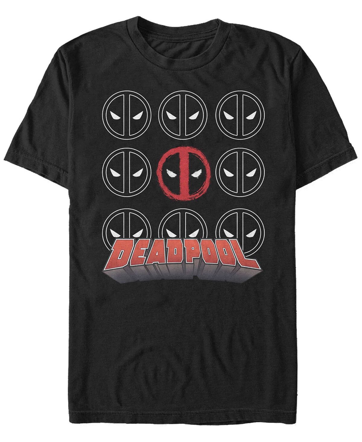 

Мужская футболка с коротким рукавом deadpool icon stack Fifth Sun, черный