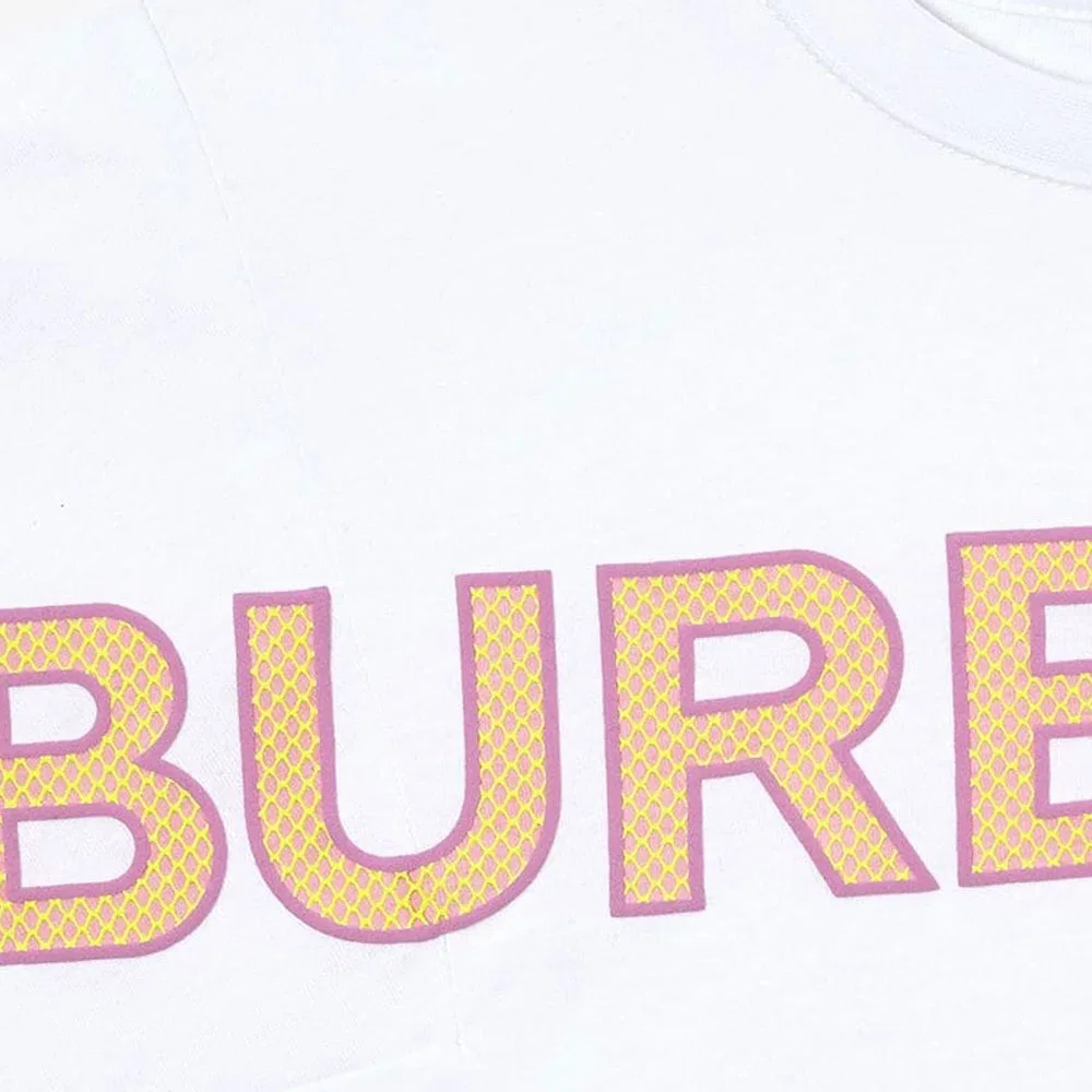 Детская футболка хлопковая Burberry, White — фото 4