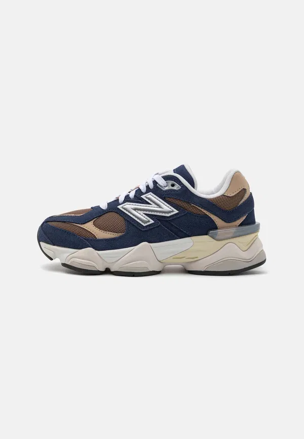 Кроссовки из кожи и синтетики New Balance, темно-синий