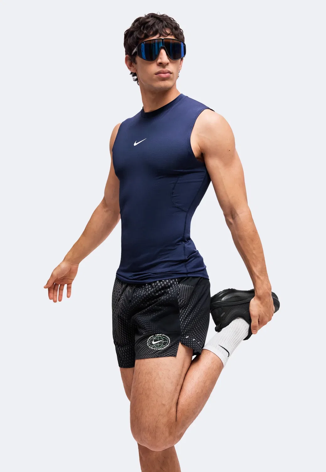 M nk df stride unstp 5bf short - спортивные шорты Nike Performance, Black — фото 4