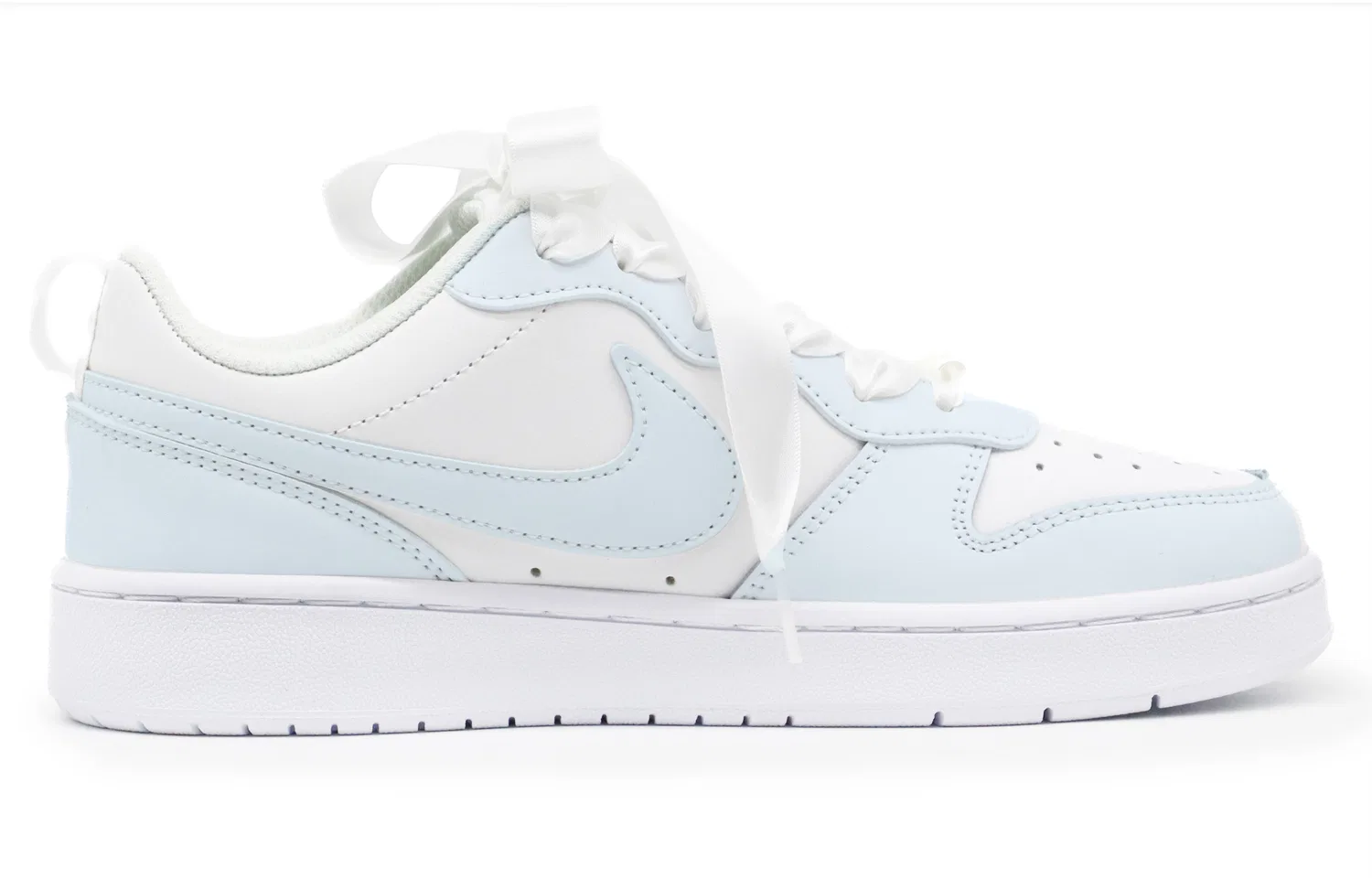 Детские кеды для скейтбординга с низким верхом Court Borough Nike, Blue White — фото 4