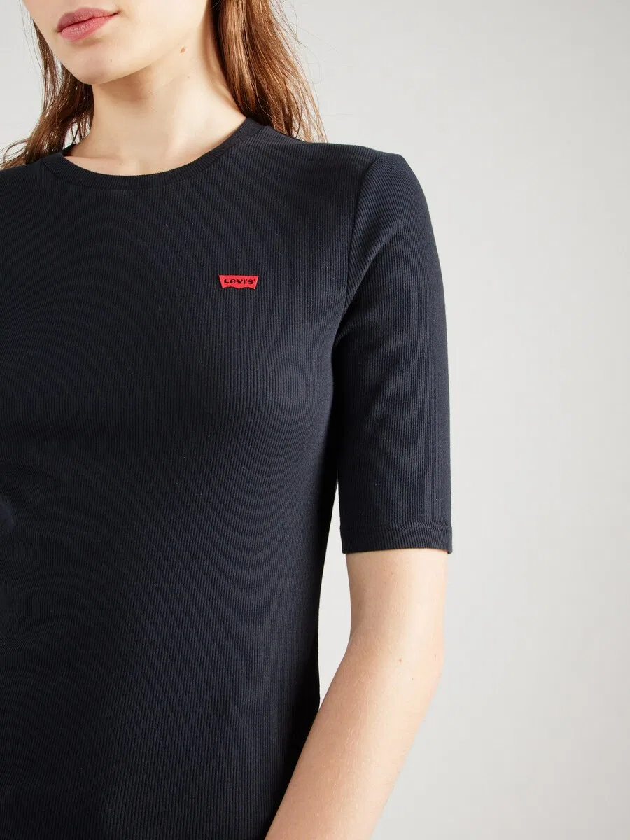 Футболка LEVI'S 'Luca Slim Tee' черного цвета — фото 2