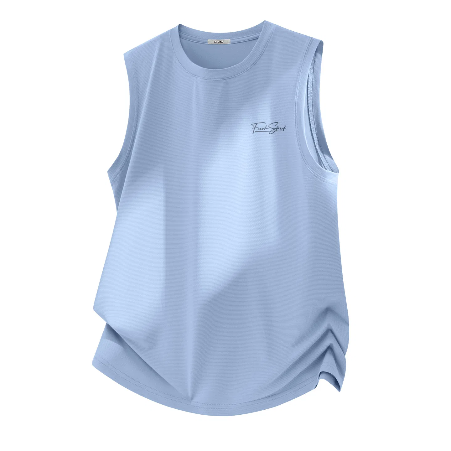 Детская майка без рукавов с логотипом MINISO, Dark Gray — фото 4
