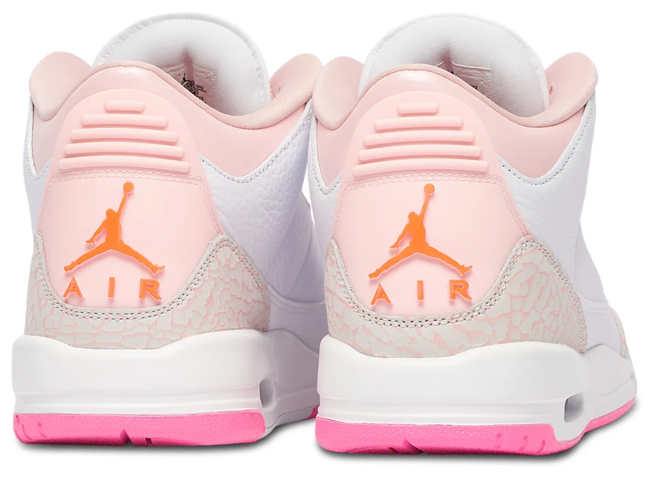 Детские баскетбольные кроссовки Retro 3 Jordan, цвет Pink/Orange/Blue — фото 3