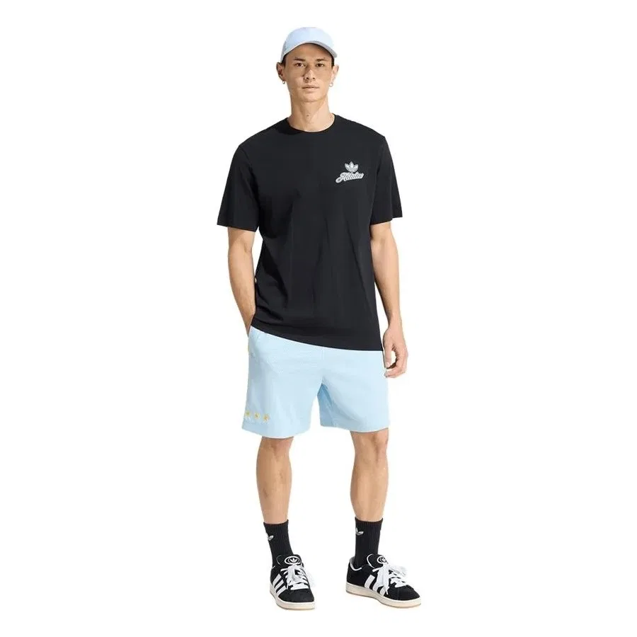 Спортивные шорты с длиной выше колена adidas Santiago Short, Синий — фото 4