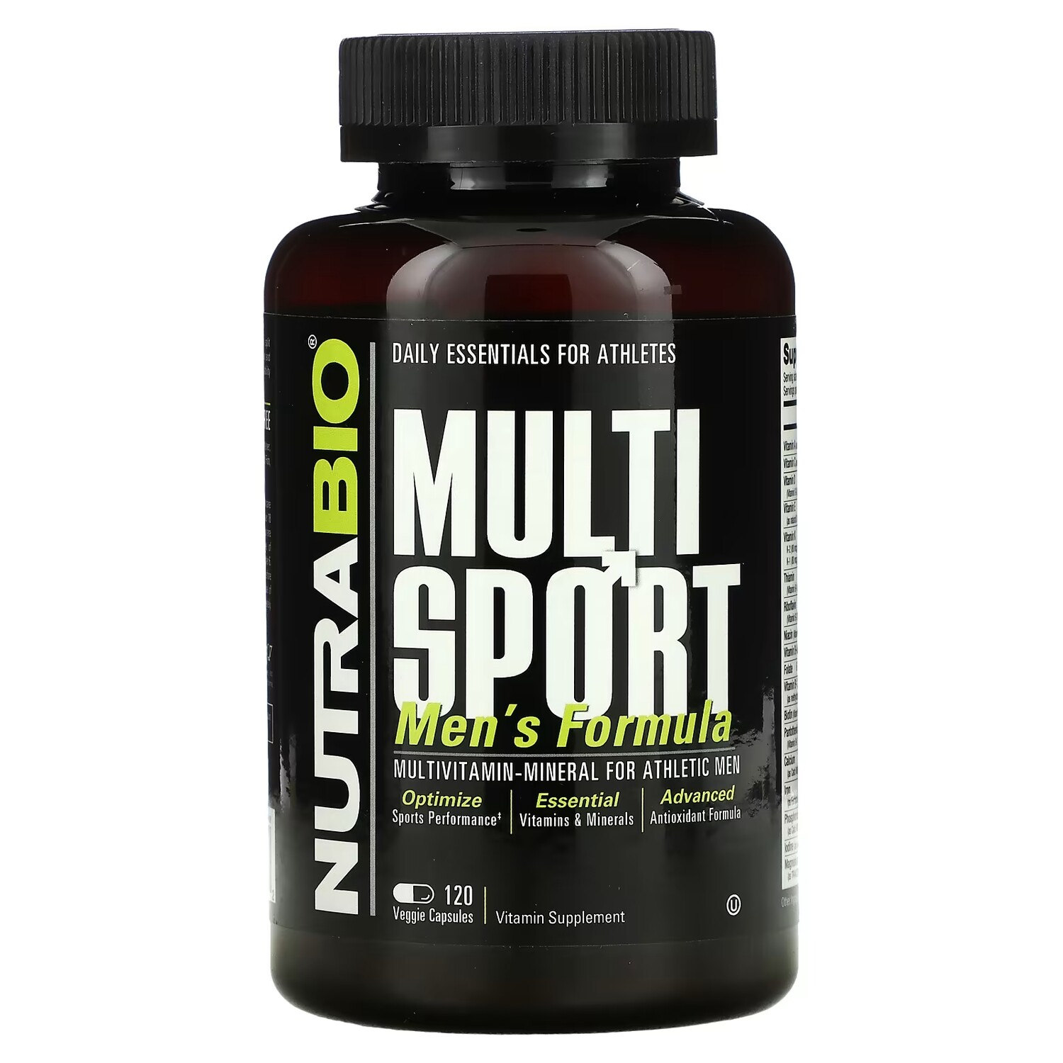 

Добавка для Мужчин NutraBio Labs MultiSport, 120 капсул