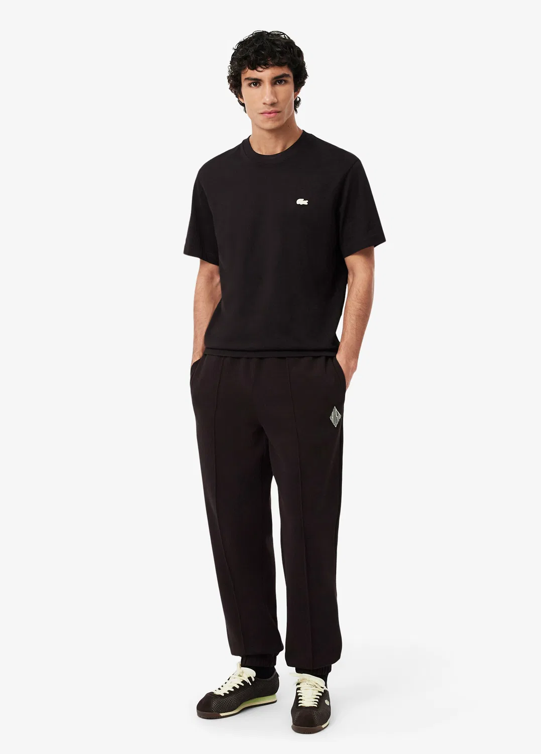 Спортивные брюки Lacoste, хлопок/полиэстер/эластан, коричневый — фото 2