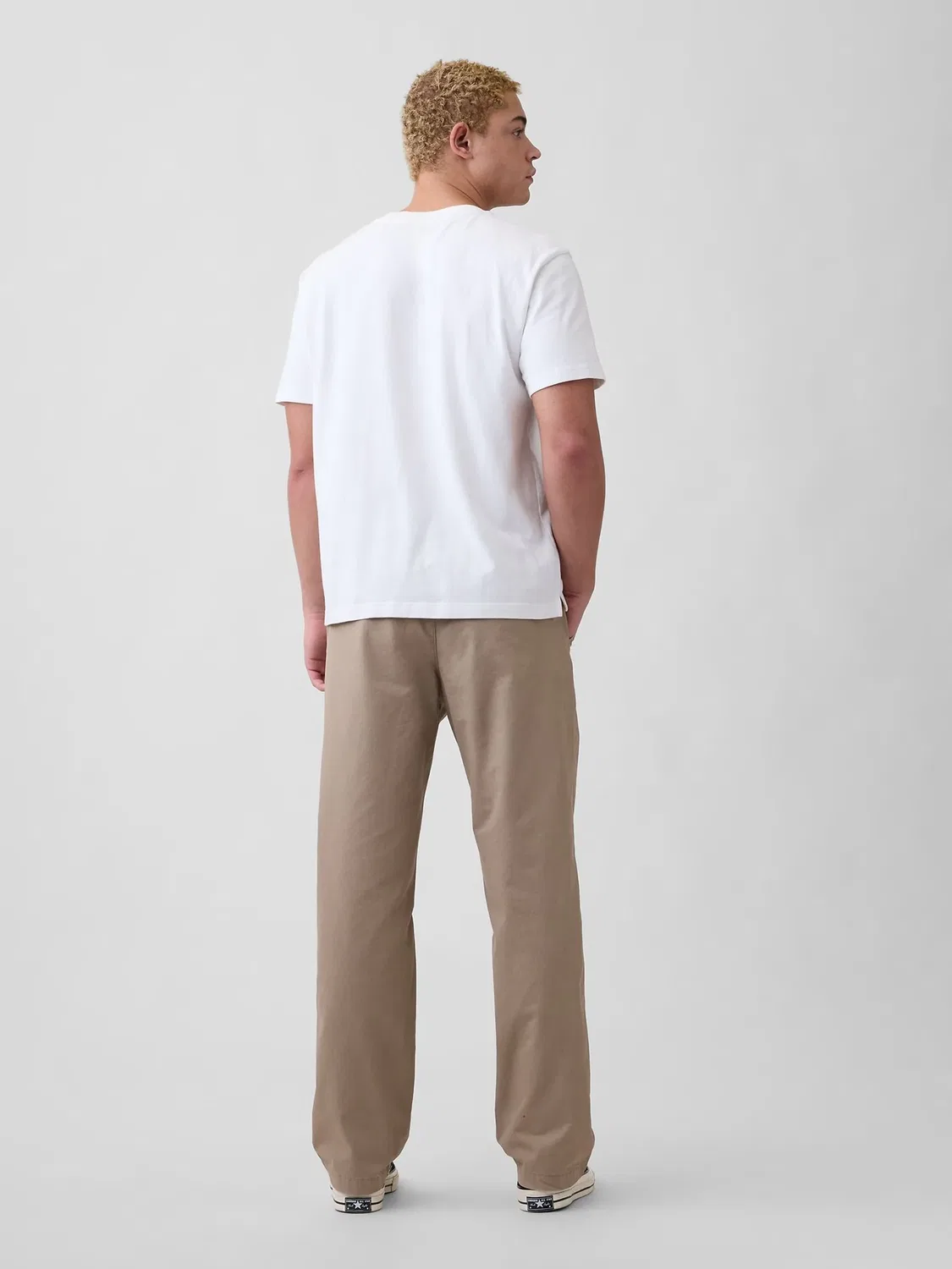 Чинос Gap Easy Relaxed, бежевый — фото 2