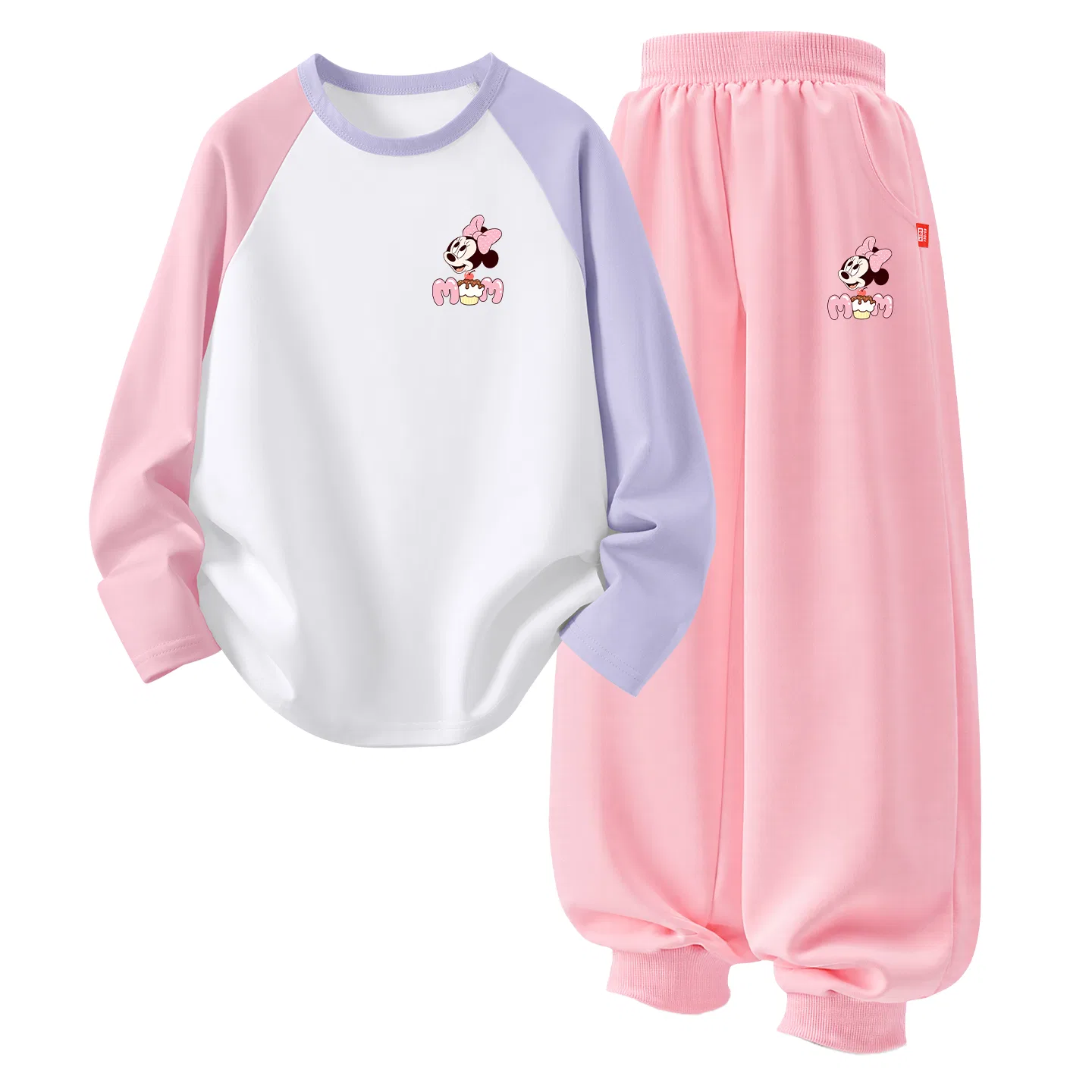Детский спортивный комплект с круглым вырезом Di Sweet Fun K Disney, Di Sweet Fun K Pink/Purple+Di Sweet Fun K Pink