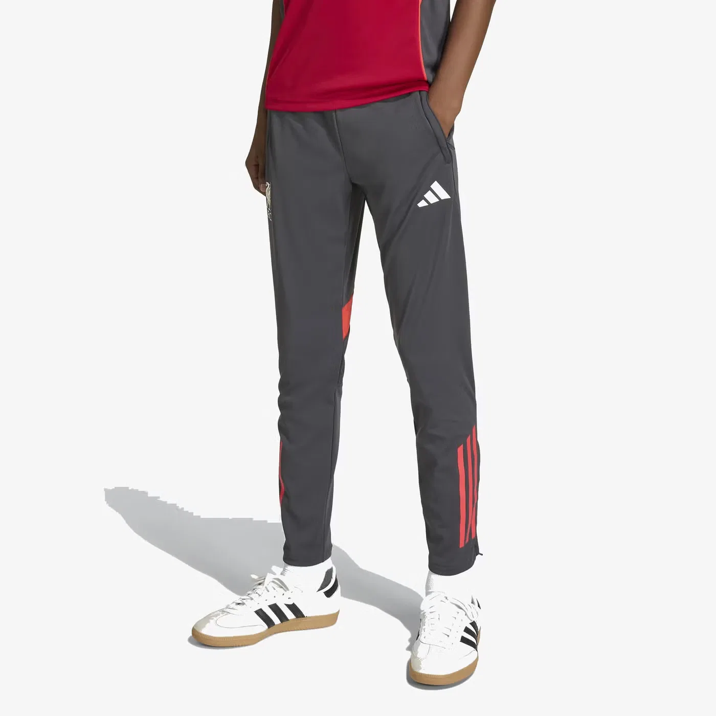 Штаны тренировочные с влагоотводящей технологией Liverpool FC Tiro 25 Adidas, черный — фото 2