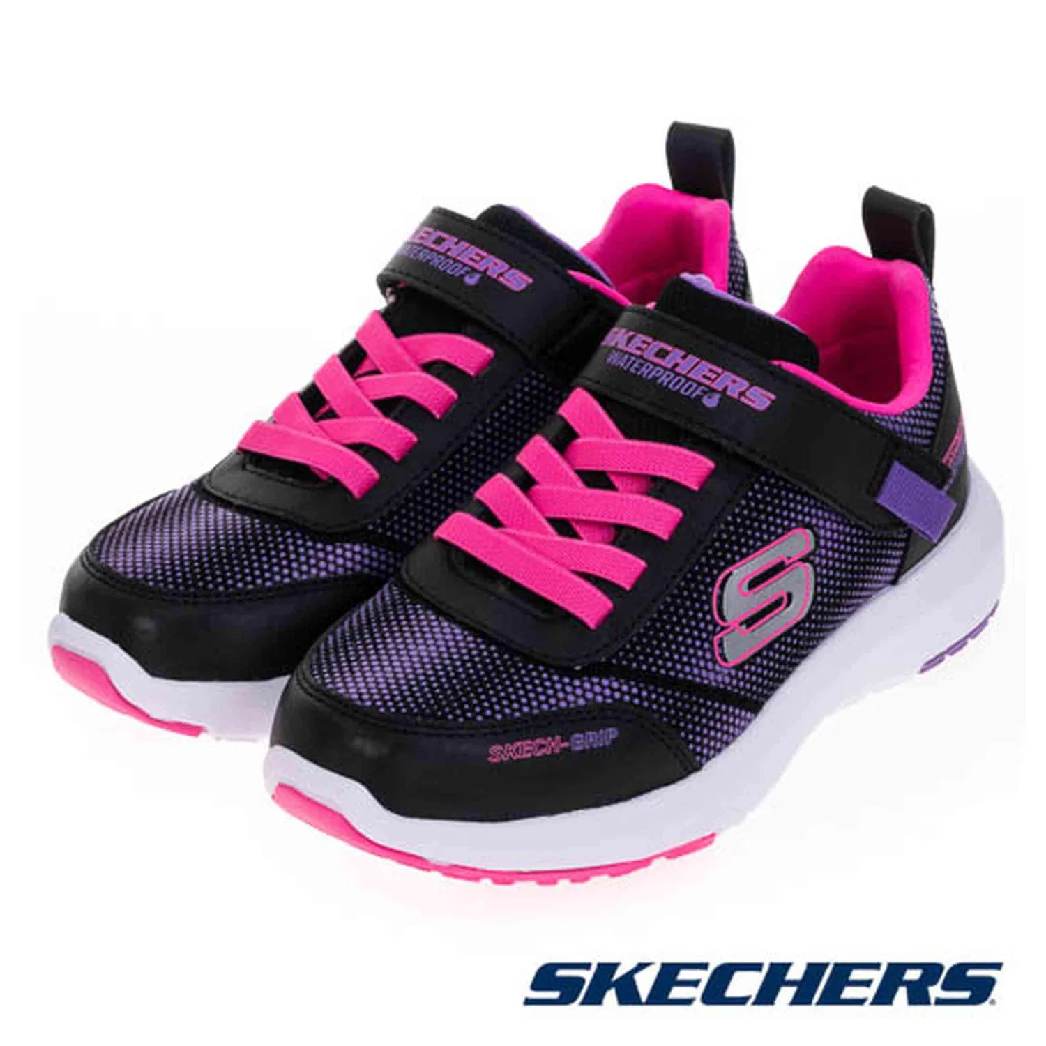 Детские кроссовки для девочек Skechers 303387LBKHP, цвет Schwarz — фото 2