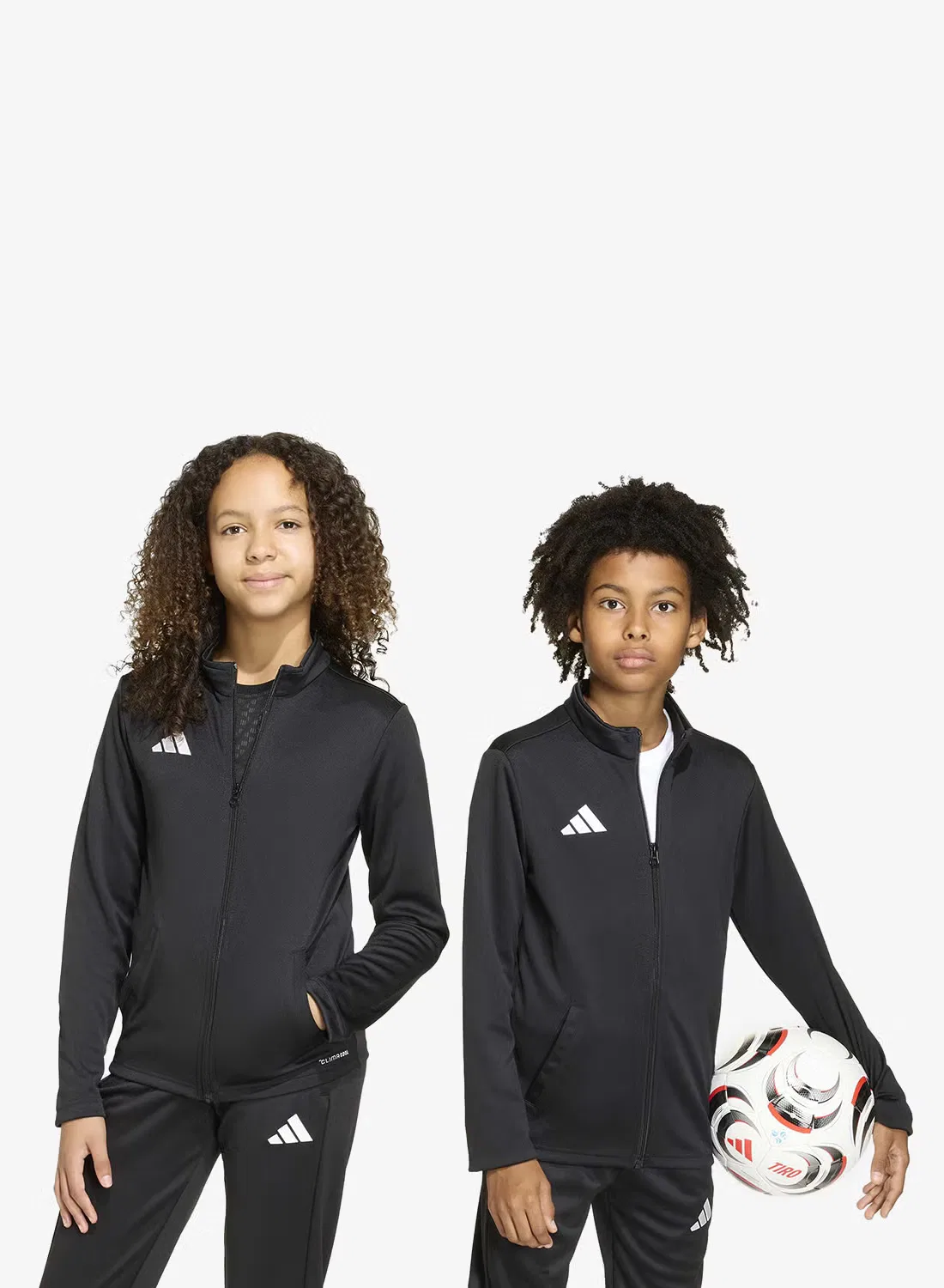 Куртка спортивная детская с застежкой-молнией Entrada26 Adidas, черный