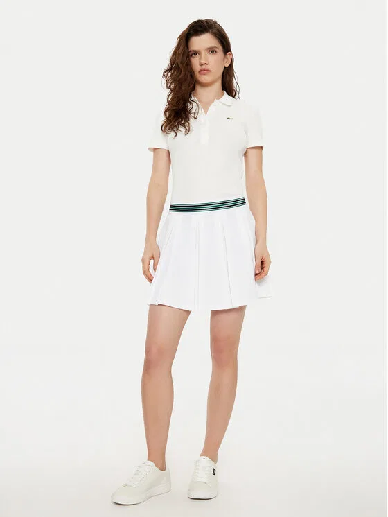 Поло Lacoste Slim Fit, кремовый — фото 2