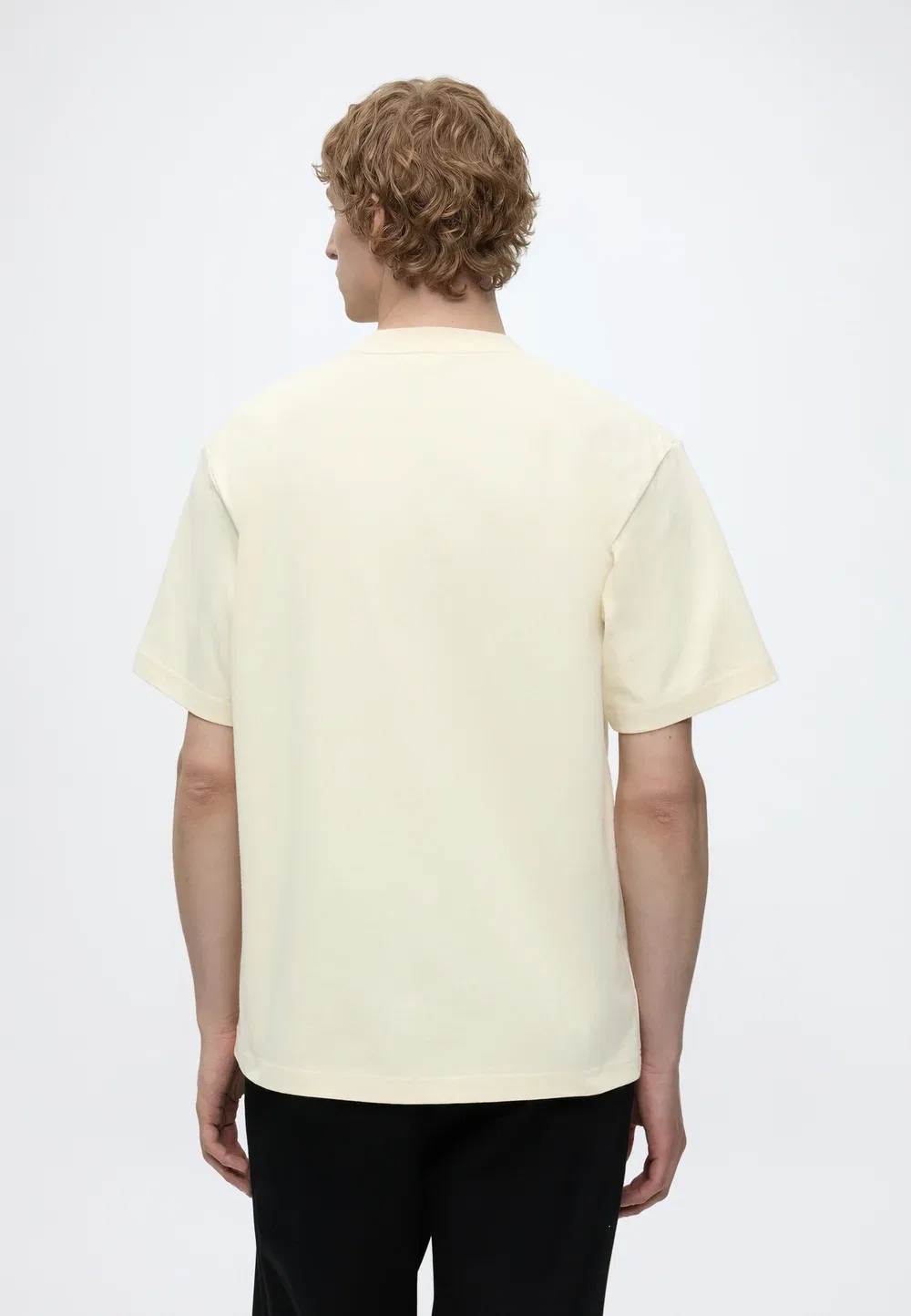 Футболка унисекс - базовая модель Lacoste, Naturel Clair — фото 3