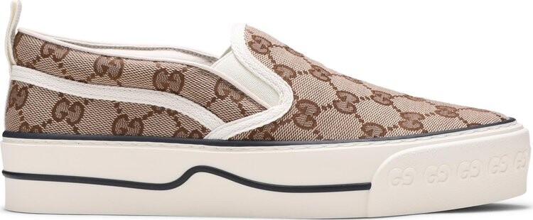 Кроссовки Gucci Wmns Tennis 1977 Slip-On Beige Ebony, бежевый