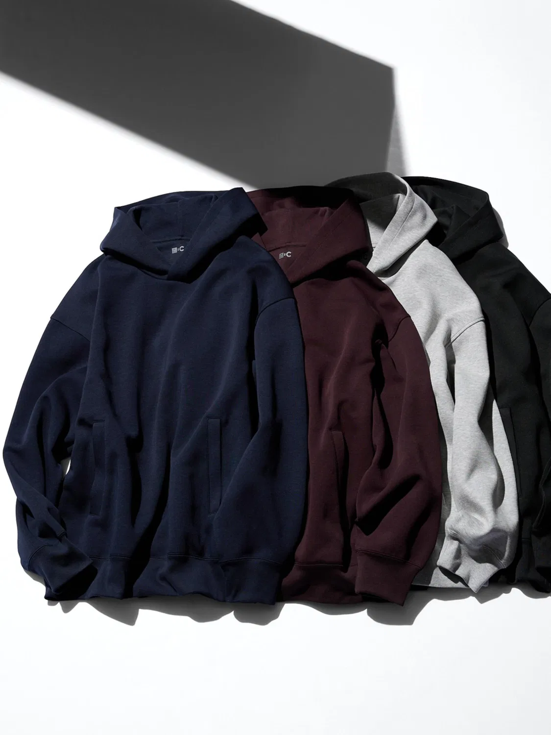 Толстовка свободная с длинным рукавом Uniqlo, черный — фото 2