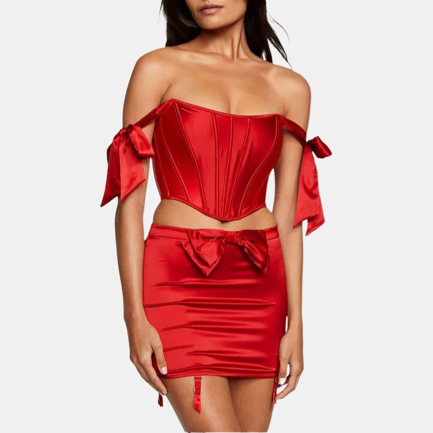 Женское корректирующее белье Victoria's Secret, Красный — фото 2