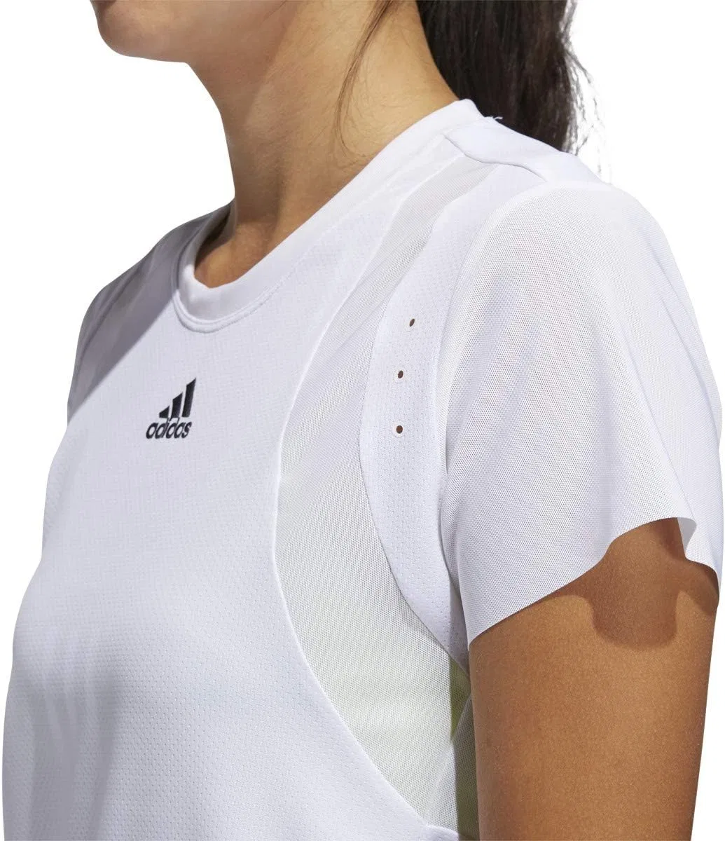 Женская тренировочная футболка HEAT.RDY adidas, White — фото 3