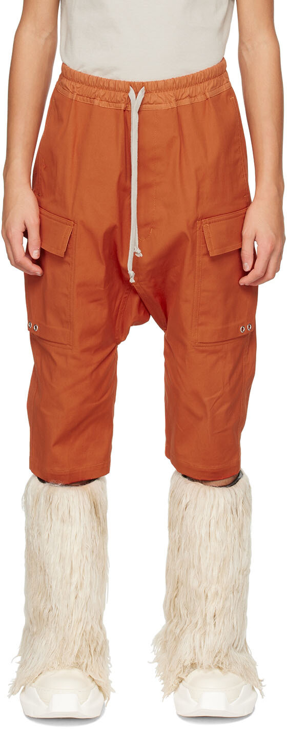 

Детские длинные шорты-карго Orange Pods Rick Owens