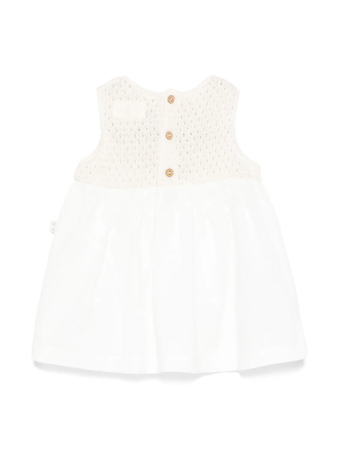 Платье с узором из перфорации TEDDY & MINOU, белый — фото 3