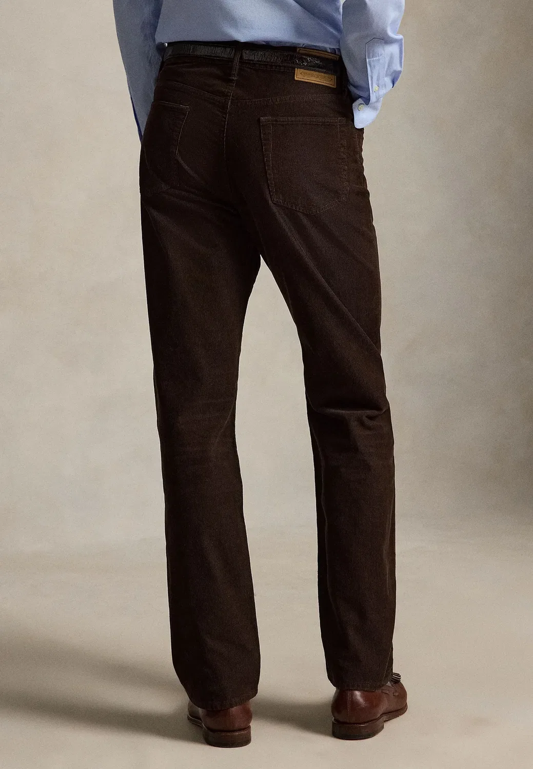 Брюки прямого кроя из вельвета Polo Ralph Lauren, Dark Beech — фото 3