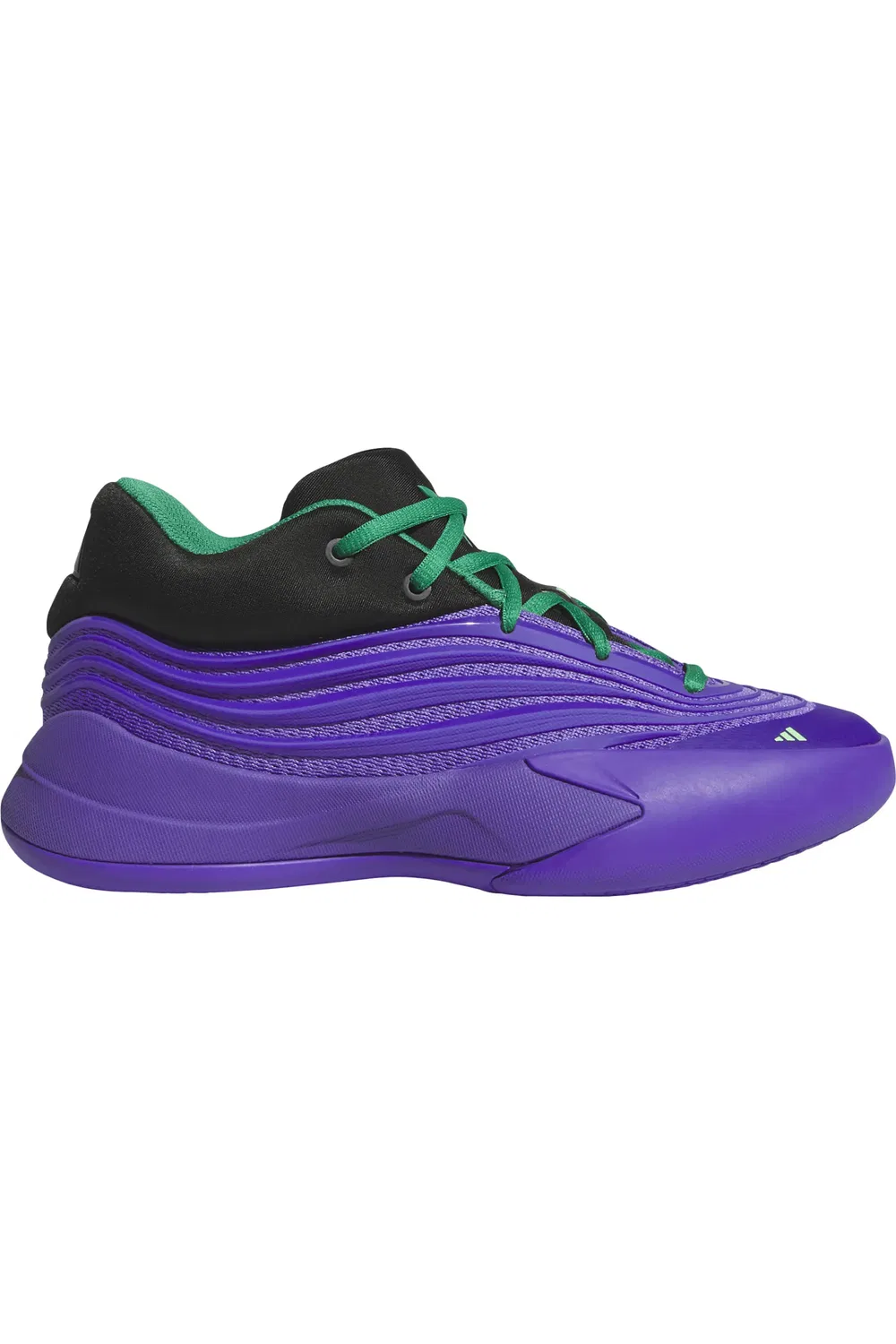 Детские баскетбольные кроссовки Dame X adidas, Purple Rush/Black/Court Green — фото 3