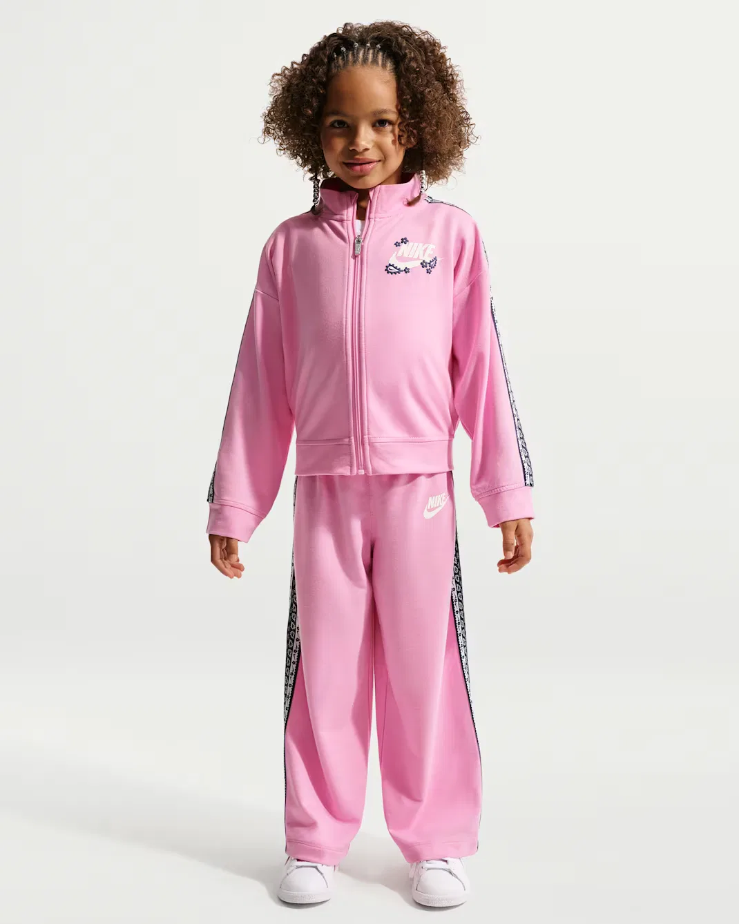 Little Kids' 2-Piece Track Set Nike Retro Remix, Pink Rise