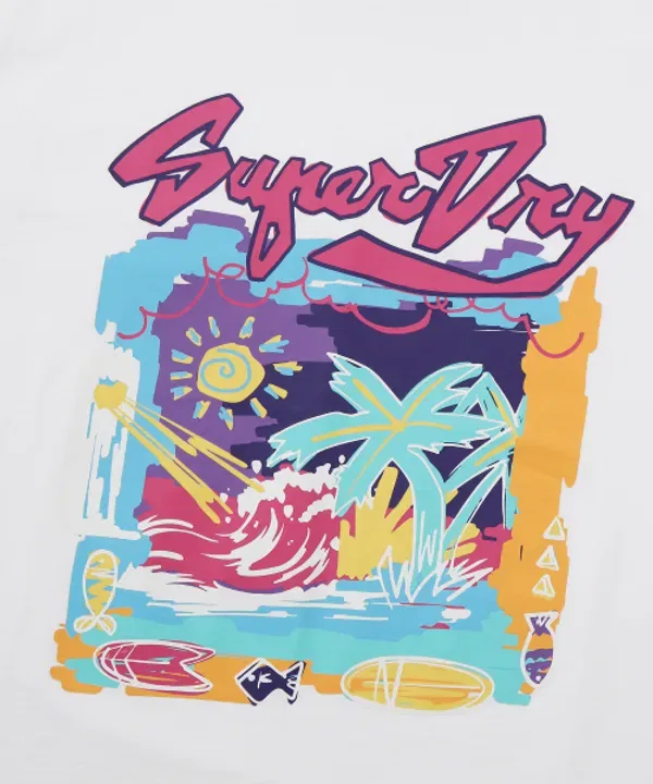 Футболка с коротким рукавом Street Surfer, Superdry, белый — фото 4