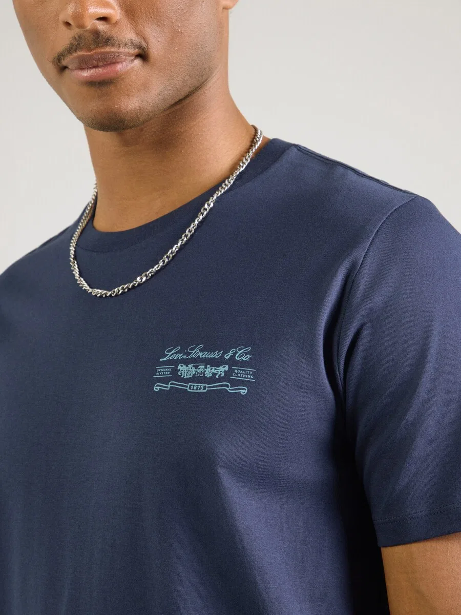 Футболка LEVI'S синего цвета — фото 3