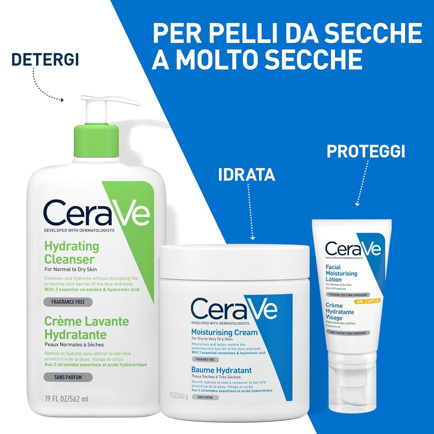 Увлажняющий крем для тела CeraVe, 542 г + сменный блок 454 г — фото 4