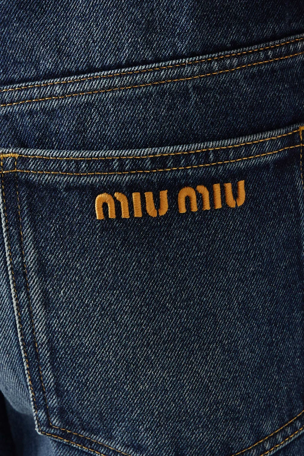 Джинсы свободного кроя Miu Miu — фото 4