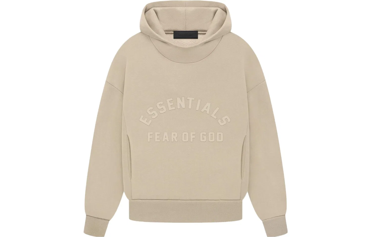 Детский свитшот с капюшоном Fear Of God Essentials, Beige Gray