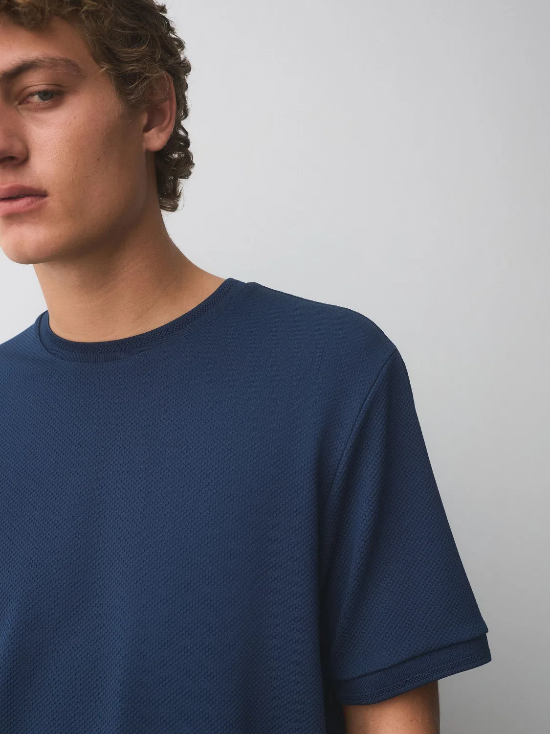 Футболка с текстурой, Navy Blue Next