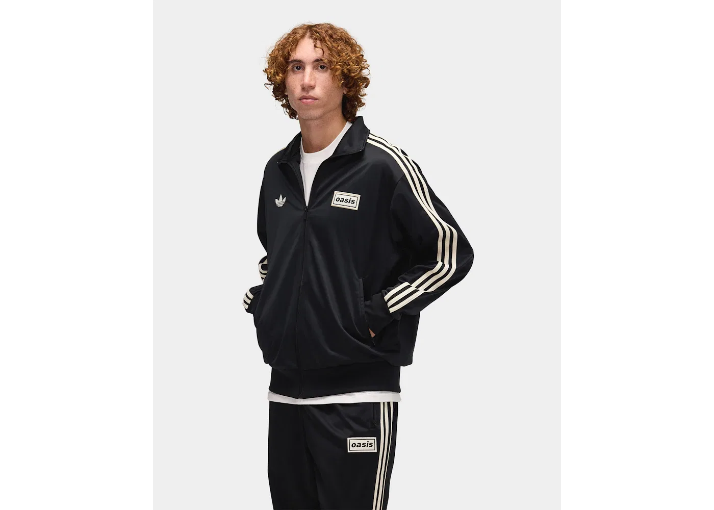 Мужская куртка с длинным рукавом Firebird Track Top Adidas, Black — фото 3