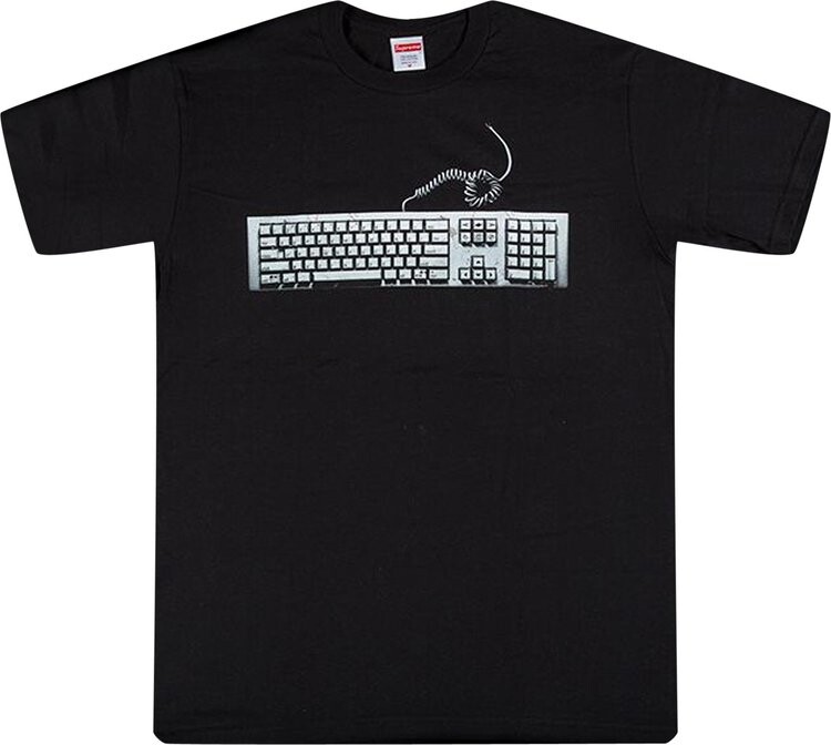 

Футболка Supreme Keyboard Tee 'Black', черный