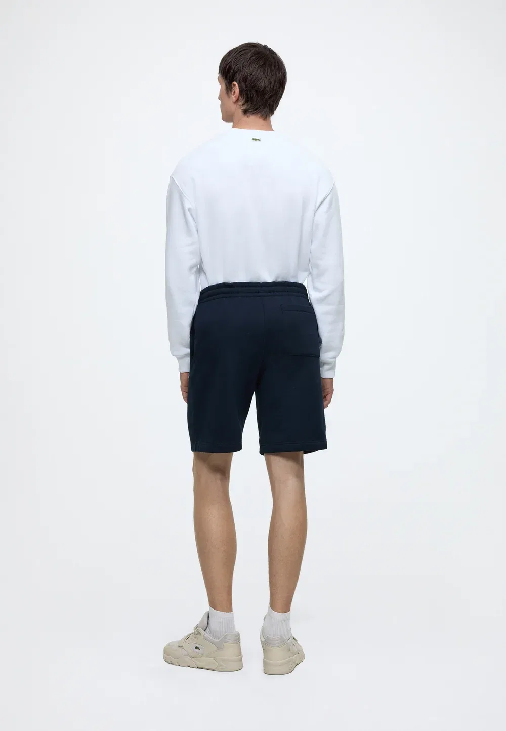 Шорты унисекс Lacoste, Меланж, синий — фото 3